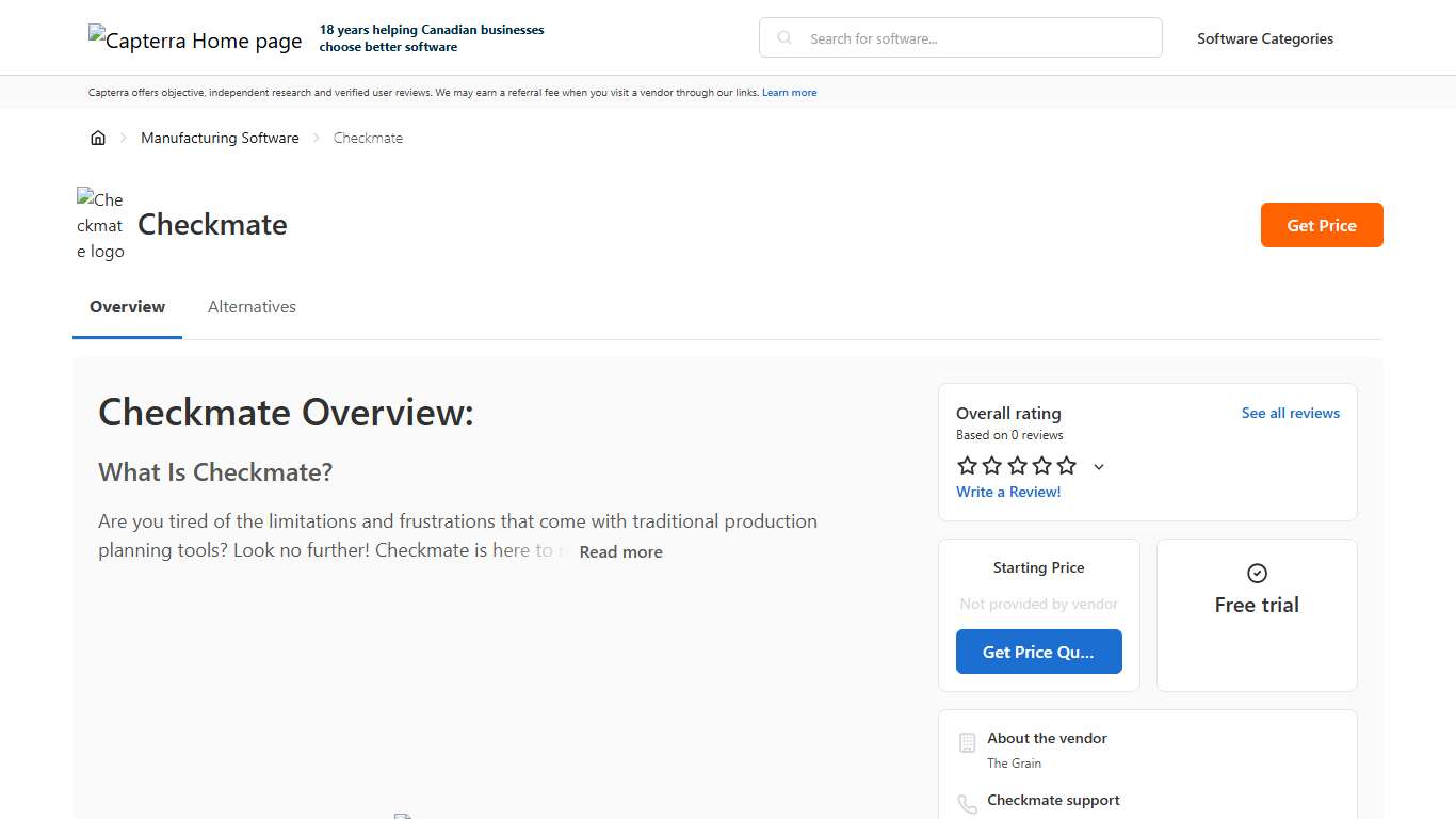 Checkmate Pricing, Reviews & Features - Capterra Canada 2026