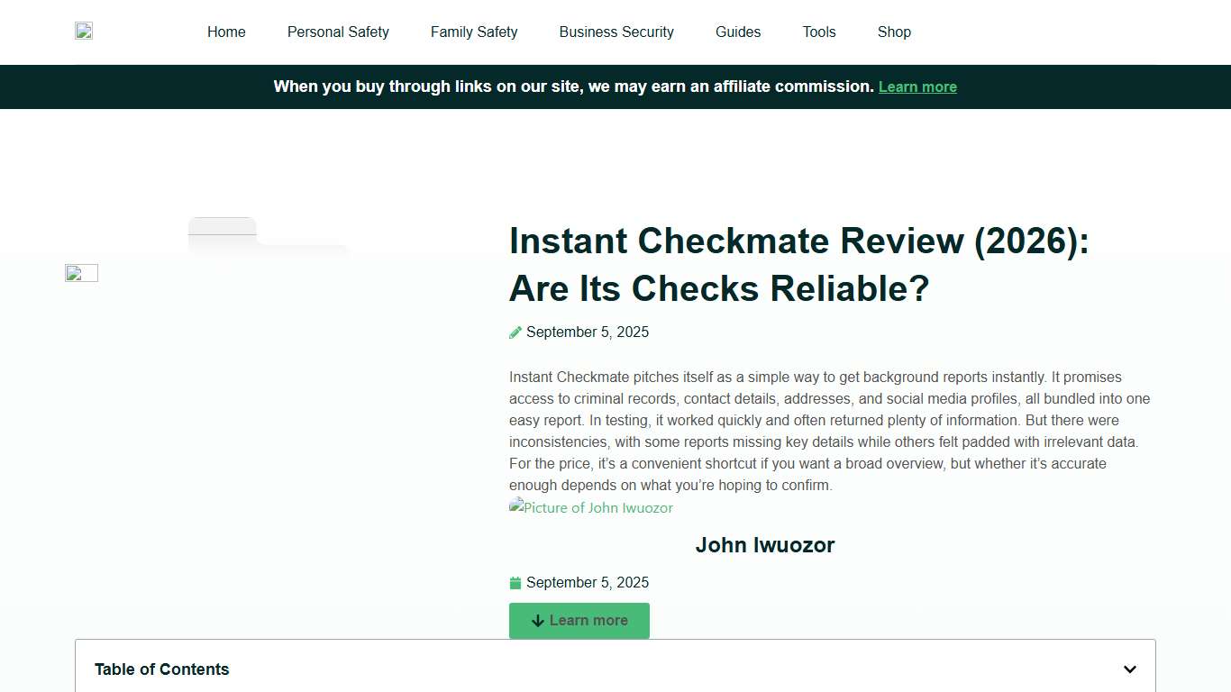 Instant Checkmate Review (2026): Are Its Checks Reliable?